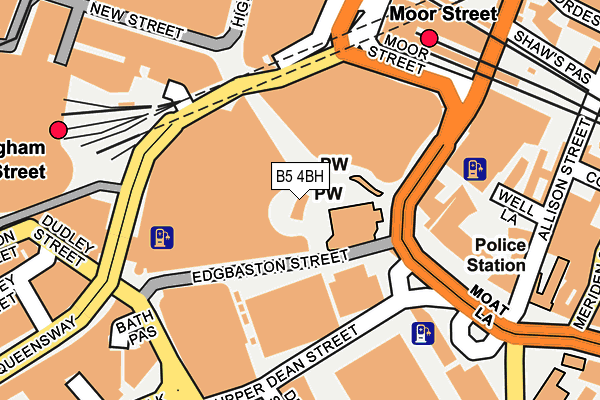 B5 4BH map - OS OpenMap – Local (Ordnance Survey)