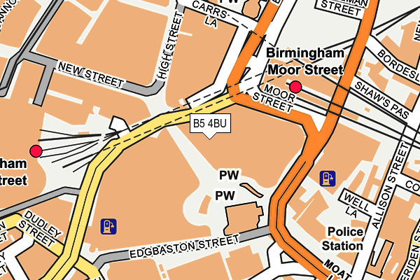 B5 4BU map - OS OpenMap – Local (Ordnance Survey)