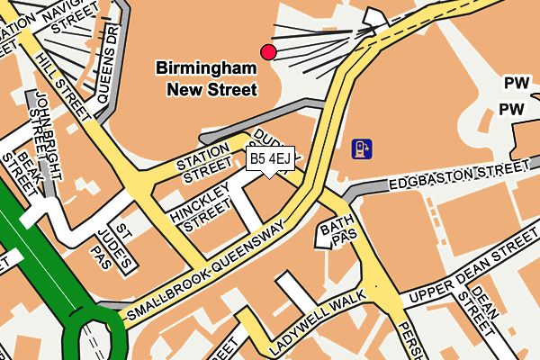 B5 4EJ map - OS OpenMap – Local (Ordnance Survey)