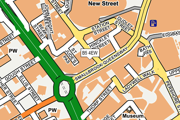 B5 4EW map - OS OpenMap – Local (Ordnance Survey)