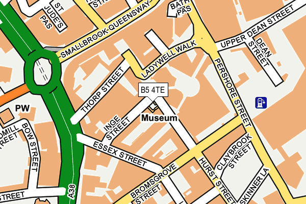 B5 4TE map - OS OpenMap – Local (Ordnance Survey)