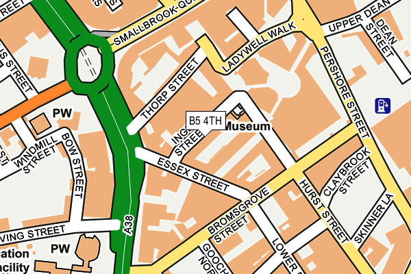 B5 4TH map - OS OpenMap – Local (Ordnance Survey)
