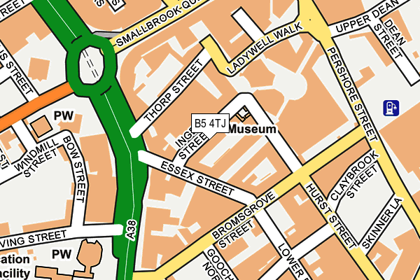 B5 4TJ map - OS OpenMap – Local (Ordnance Survey)