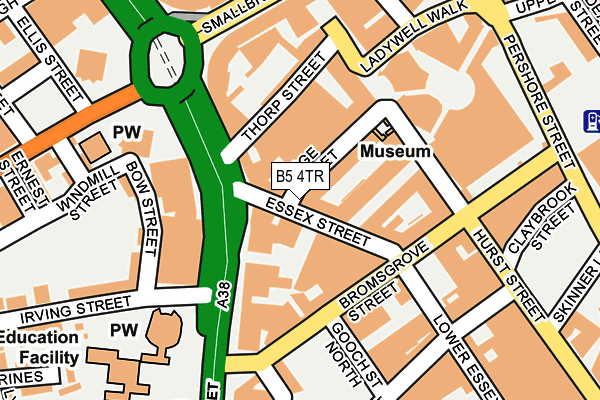 B5 4TR map - OS OpenMap – Local (Ordnance Survey)