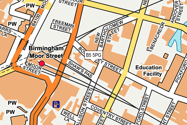 B5 5PG map - OS OpenMap – Local (Ordnance Survey)