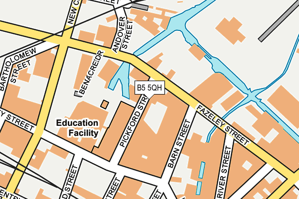 B5 5QH map - OS OpenMap – Local (Ordnance Survey)