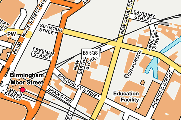 B5 5QS map - OS OpenMap – Local (Ordnance Survey)