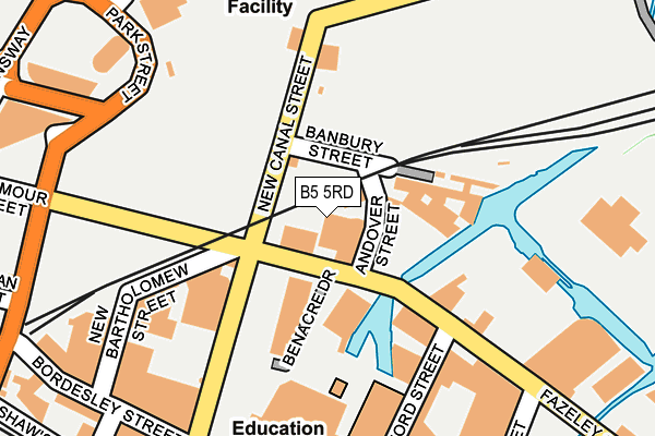 B5 5RD map - OS OpenMap – Local (Ordnance Survey)