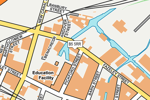 B5 5RR map - OS OpenMap – Local (Ordnance Survey)