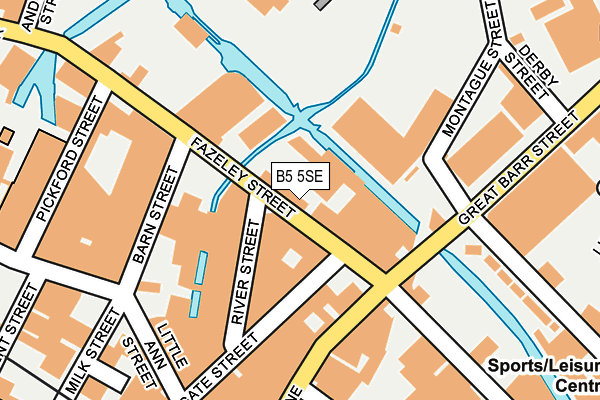 B5 5SE map - OS OpenMap – Local (Ordnance Survey)