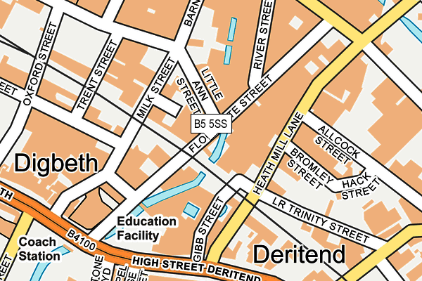 B5 5SS map - OS OpenMap – Local (Ordnance Survey)