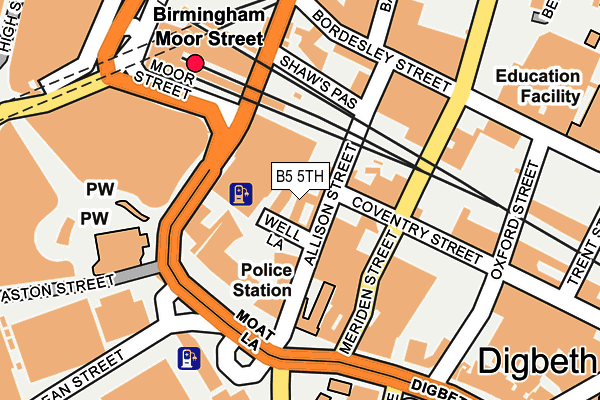 B5 5TH map - OS OpenMap – Local (Ordnance Survey)