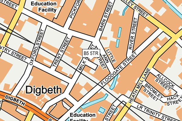 B5 5TR map - OS OpenMap – Local (Ordnance Survey)