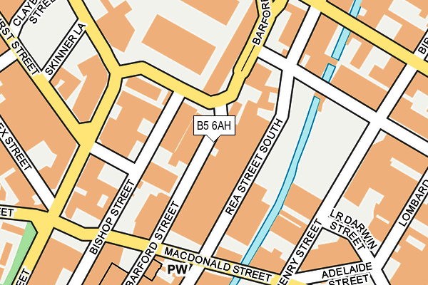 B5 6AH map - OS OpenMap – Local (Ordnance Survey)