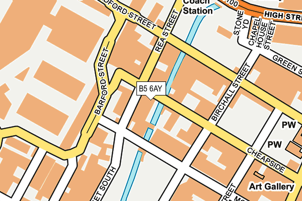 B5 6AY map - OS OpenMap – Local (Ordnance Survey)