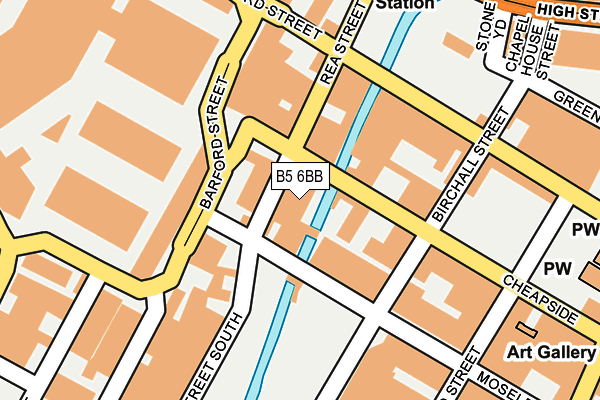 B5 6BB map - OS OpenMap – Local (Ordnance Survey)