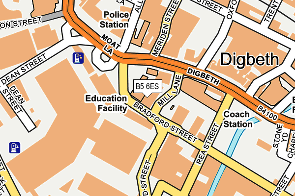 B5 6ES map - OS OpenMap – Local (Ordnance Survey)