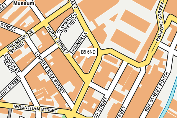 B5 6ND map - OS OpenMap – Local (Ordnance Survey)