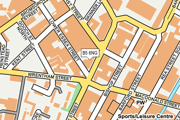 B5 6NG map - OS OpenMap – Local (Ordnance Survey)