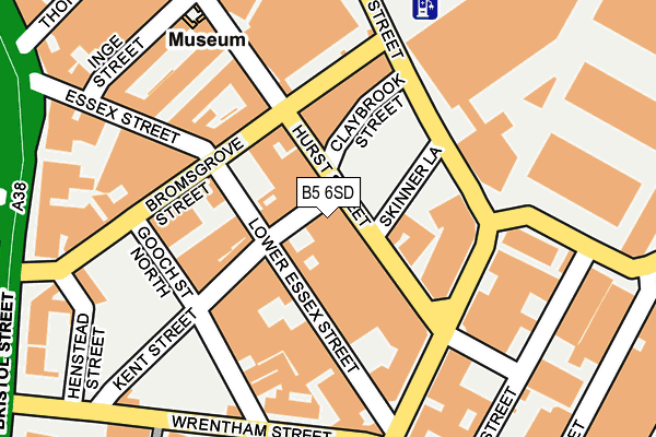 B5 6SD map - OS OpenMap – Local (Ordnance Survey)