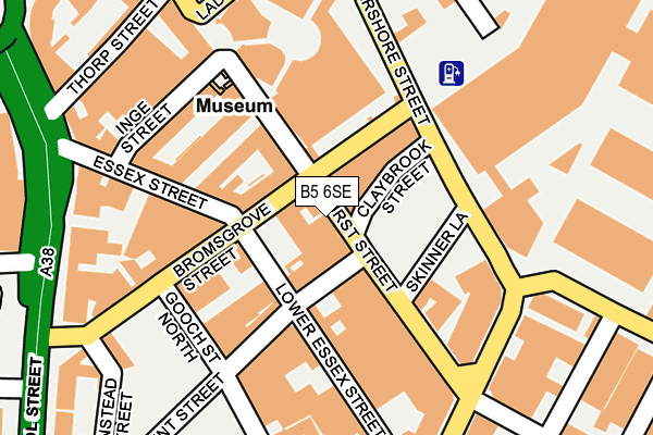 B5 6SE map - OS OpenMap – Local (Ordnance Survey)
