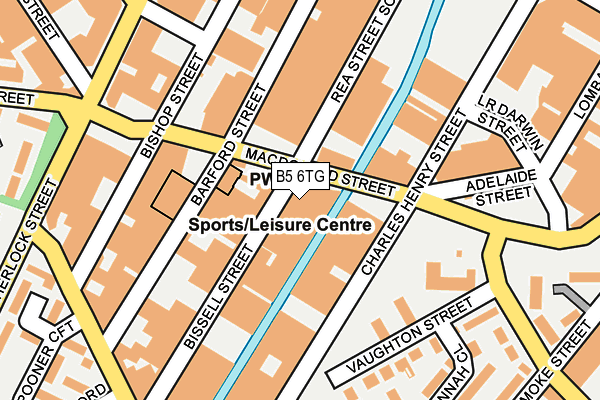 B5 6TG map - OS OpenMap – Local (Ordnance Survey)