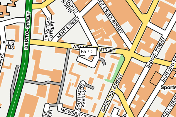 B5 7DL map - OS OpenMap – Local (Ordnance Survey)