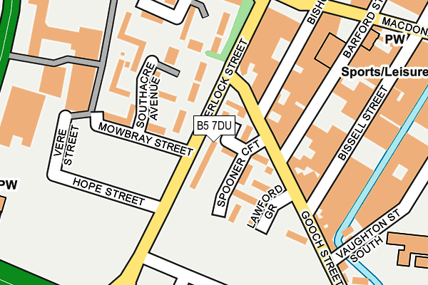 B5 7DU map - OS OpenMap – Local (Ordnance Survey)