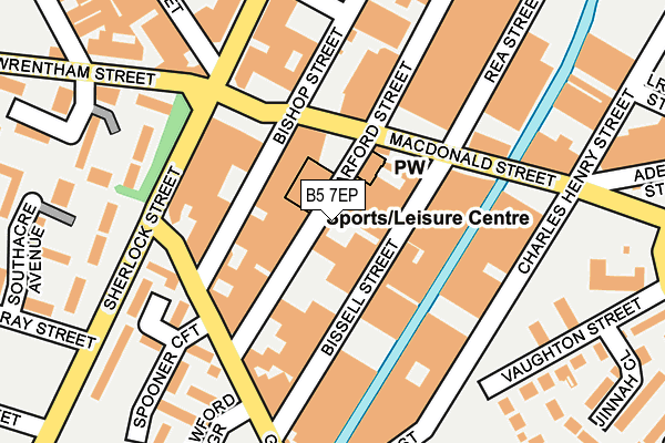 B5 7EP map - OS OpenMap – Local (Ordnance Survey)