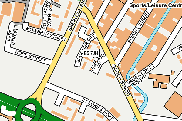 B5 7JH map - OS OpenMap – Local (Ordnance Survey)