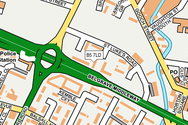 B5 7LD map - OS OpenMap – Local (Ordnance Survey)