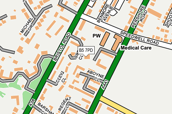 B5 7PD map - OS OpenMap – Local (Ordnance Survey)