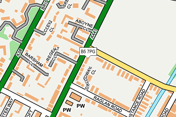 B5 7PG map - OS OpenMap – Local (Ordnance Survey)