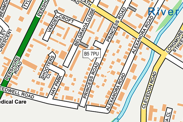 B5 7PU map - OS OpenMap – Local (Ordnance Survey)