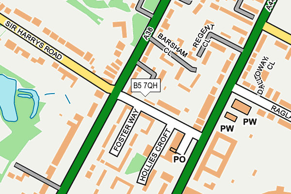 B5 7QH map - OS OpenMap – Local (Ordnance Survey)