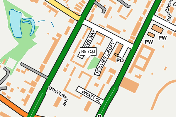 B5 7QJ map - OS OpenMap – Local (Ordnance Survey)