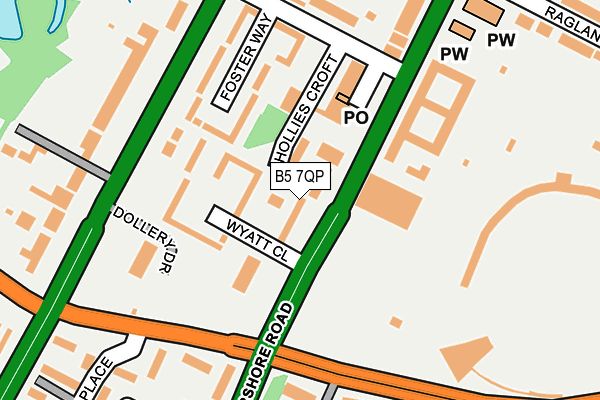 B5 7QP map - OS OpenMap – Local (Ordnance Survey)