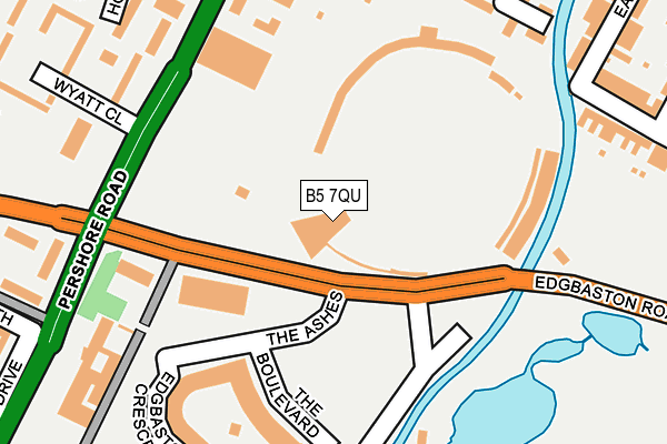 B5 7QU map - OS OpenMap – Local (Ordnance Survey)
