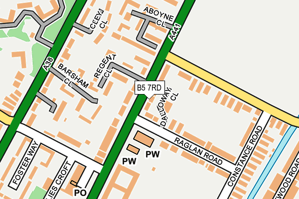 B5 7RD map - OS OpenMap – Local (Ordnance Survey)