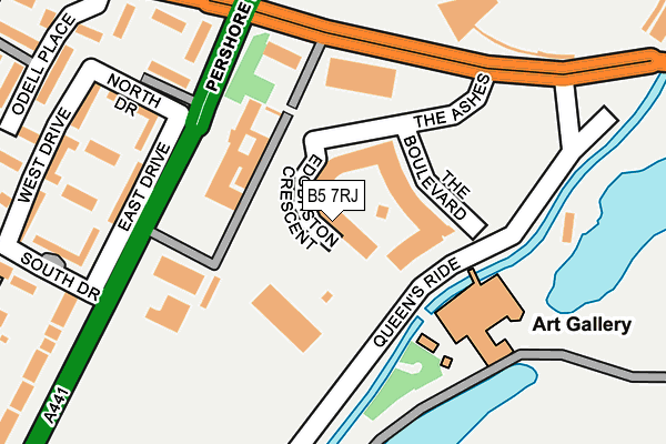 B5 7RJ map - OS OpenMap – Local (Ordnance Survey)