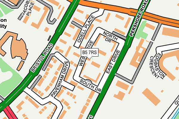 B5 7RS map - OS OpenMap – Local (Ordnance Survey)