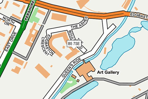 B5 7SE map - OS OpenMap – Local (Ordnance Survey)