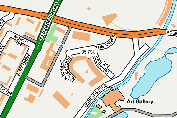 B5 7SU map - OS OpenMap – Local (Ordnance Survey)