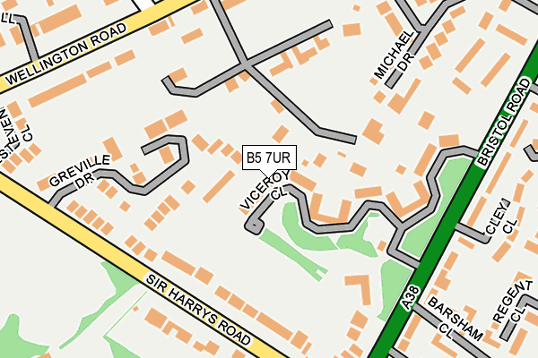 B5 7UR map - OS OpenMap – Local (Ordnance Survey)