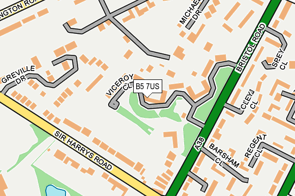 B5 7US map - OS OpenMap – Local (Ordnance Survey)