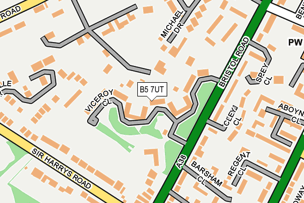 B5 7UT map - OS OpenMap – Local (Ordnance Survey)
