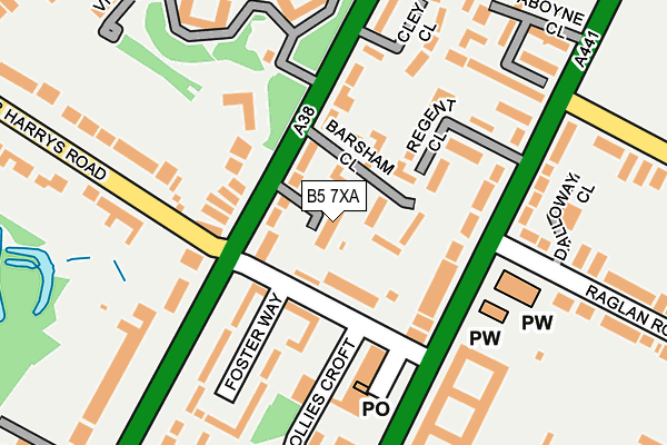 B5 7XA map - OS OpenMap – Local (Ordnance Survey)