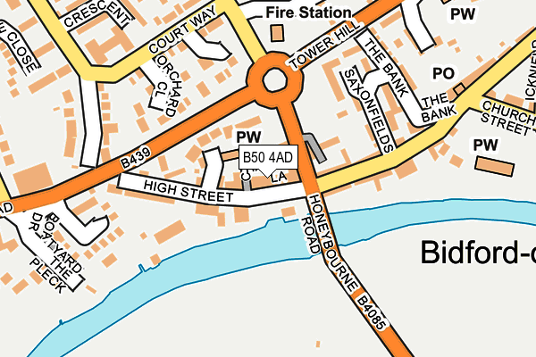 B50 4AD map - OS OpenMap – Local (Ordnance Survey)