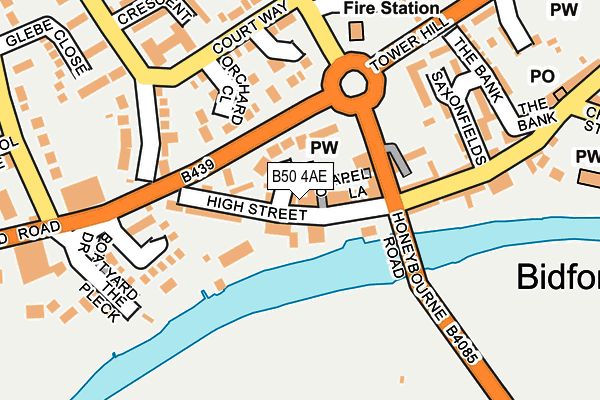 B50 4AE map - OS OpenMap – Local (Ordnance Survey)