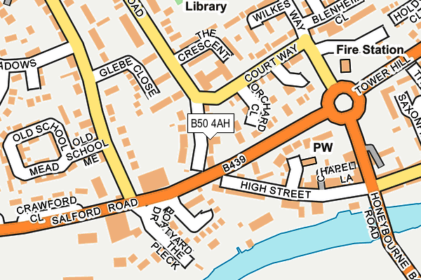 B50 4AH map - OS OpenMap – Local (Ordnance Survey)